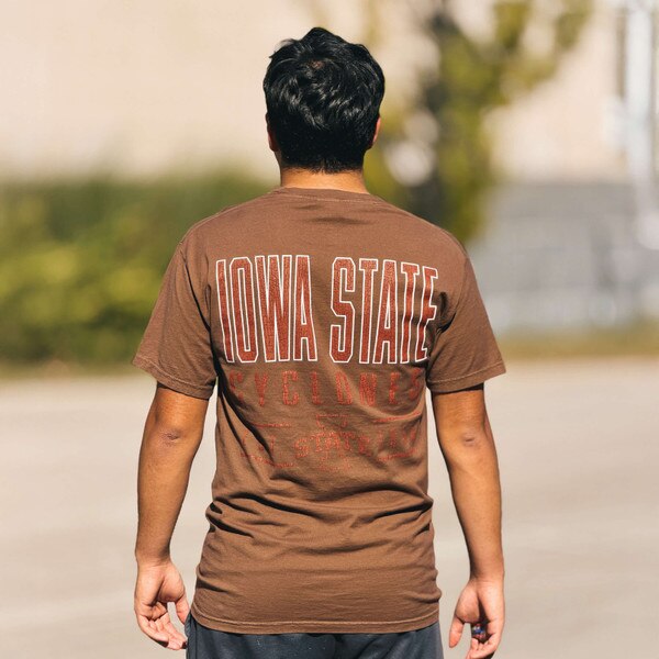 Comfort Wash I-State Brown 2-Sided T-Shirt